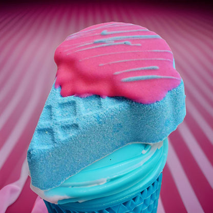 Bubblegum Ice Cream Cone Fizzy Bath Bomb