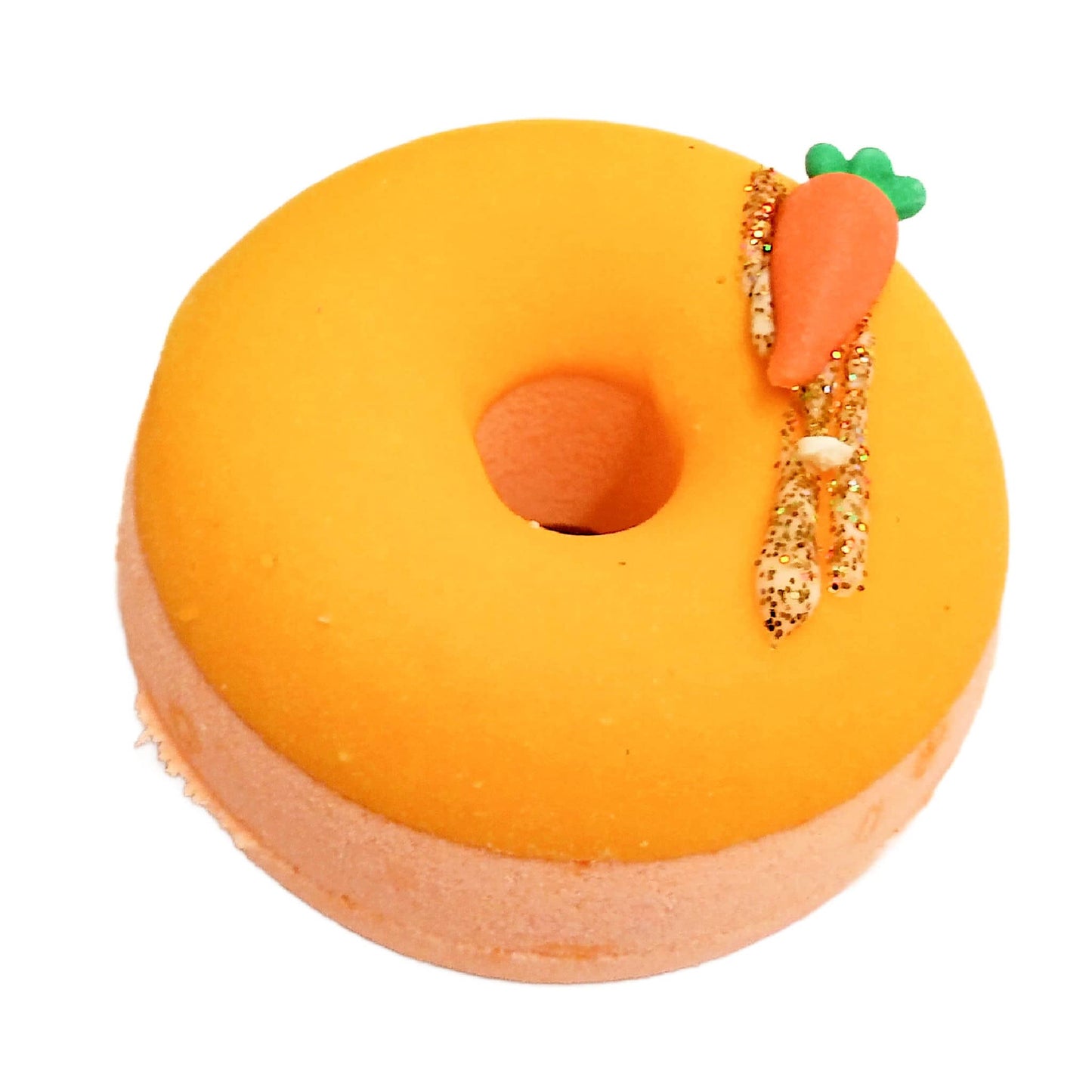 carrot mango donut bath bomb