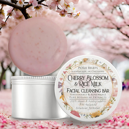 Cherry Blossom & Rice Milk Facial Cleansing Bar