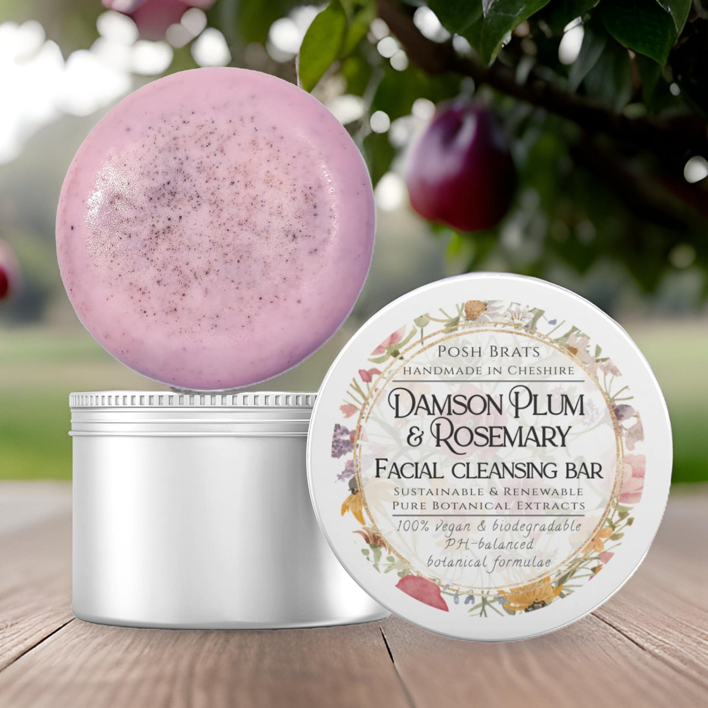 Damson Plum & Rosemary Facial Cleansing Bar