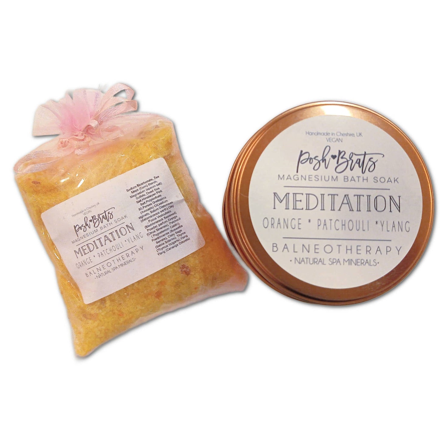 Meditation Aromatherapie Badesalz Einweichen Magnesium Spa Mineral VEGAN