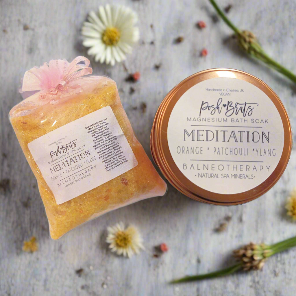 Meditation Aromatherapie Badesalz Einweichen Magnesium Spa Mineral VEGAN