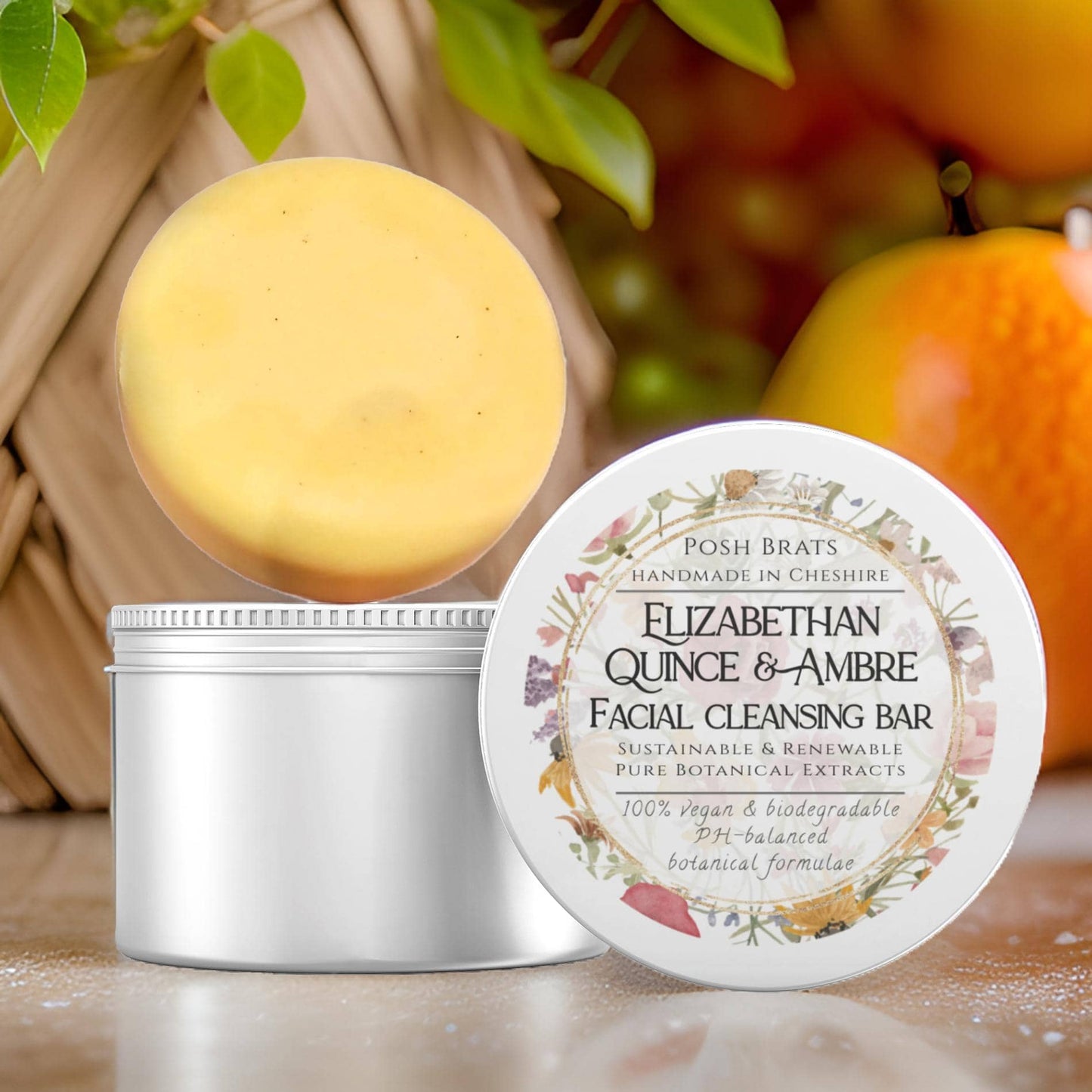 Elizabethan Quince & Ambre Facial Cleansing Bar